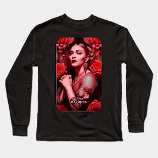 Vintage Portrait art of Madonna Long Sleeve T-Shirt